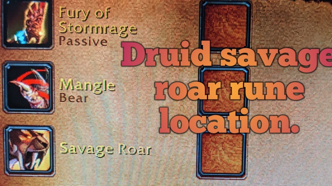 Season of Discovery: Druid savage roar rune location!