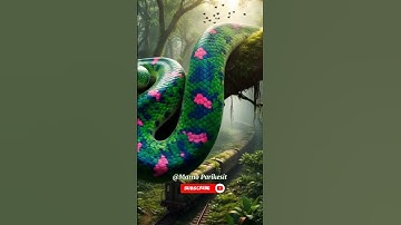 Nature Exploration | Giant Python and Abandoned kereta #shorts #nature #python #meme #ai #flyxo