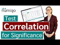 Understanding Correlation Significance