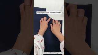 How to sew the gathered neckline for the Isabella top