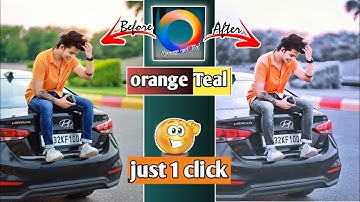 ORANGE TEAL PHOTO EDITING!best app for photo editing/Retouching in sec 2021! orange and teal app