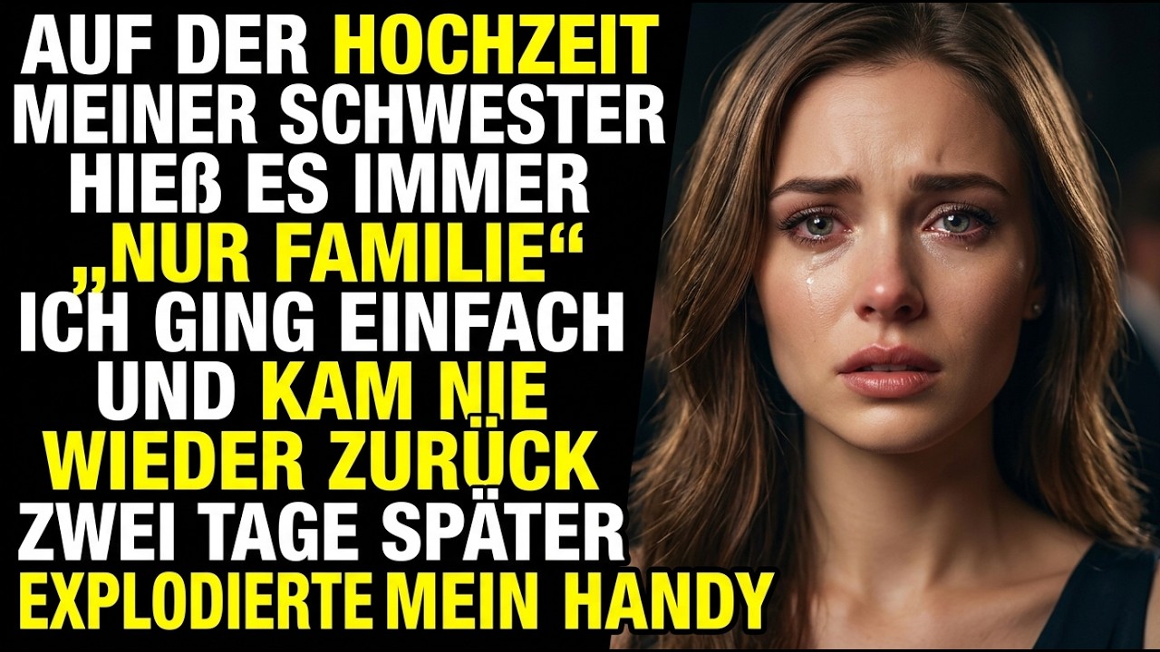 Ich stand allein in einem wunderschönen Saal direkt am Wasser, sechzig Stühle leer, eine Torte wie im Museum, und um sieben Uhr abends war niemand gekommen. Dann vibrierte mein Handy. „Warte nicht...