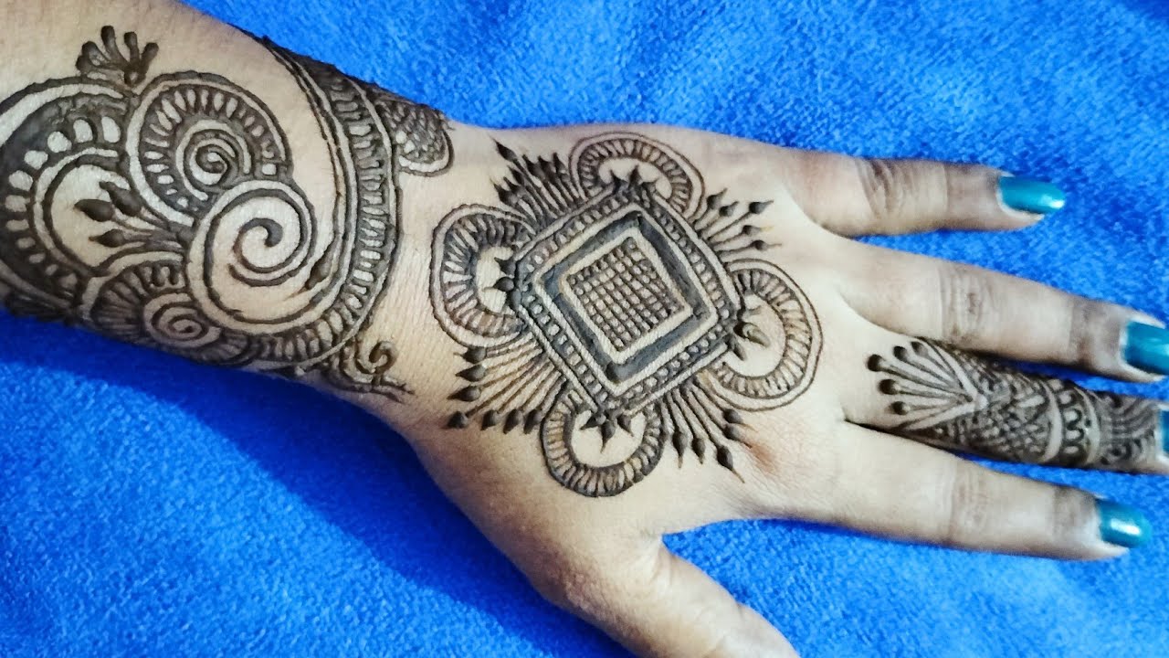 Beautiful Mehndi Design/ Box Mehndi Design/Back Hand Mehndi Design ️