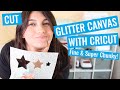 Cut Glitter Canvas with your Cricut (Glitter Faux leather?) Fine & Chunky Settings