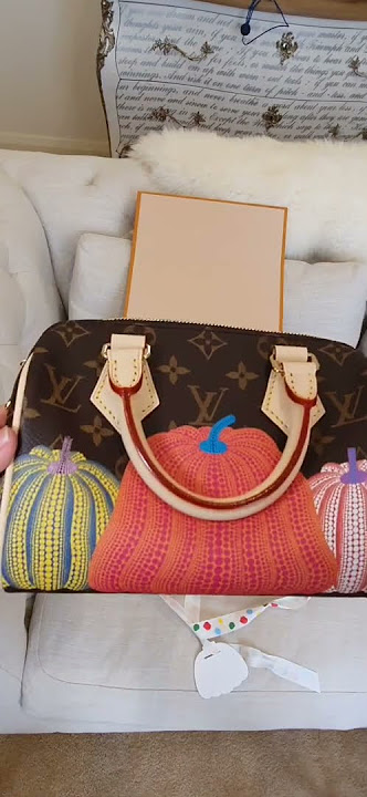 Authenticated Used Louis Vuitton Monogram Pumpkin x YK Speedy