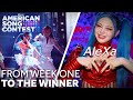 Alexas entire journey from contestant to crowned winner  american song contest