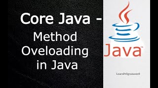 Core Java | Method Overloading | Compile time polymorphism | OOPs Concepts #java #javatutorial