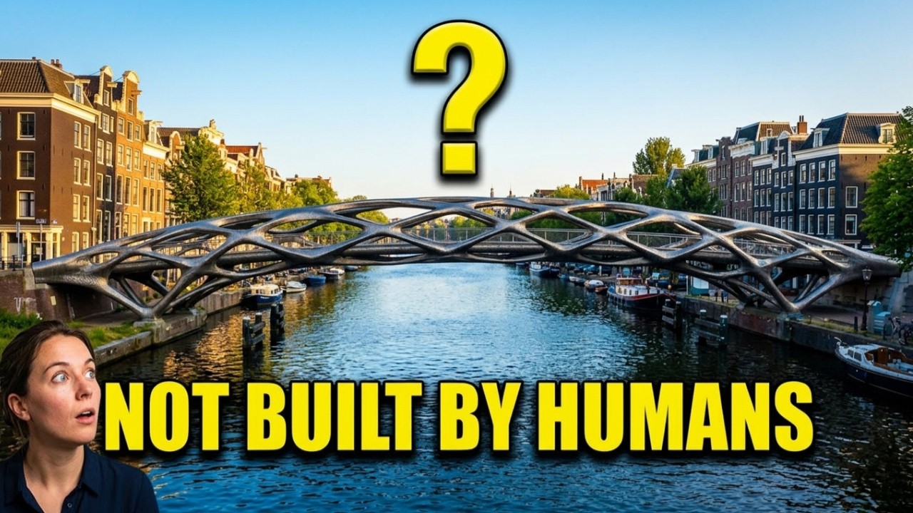 The World's FIRST 3D Printed Steel Bridge — Built Over an Amsterdam Canal