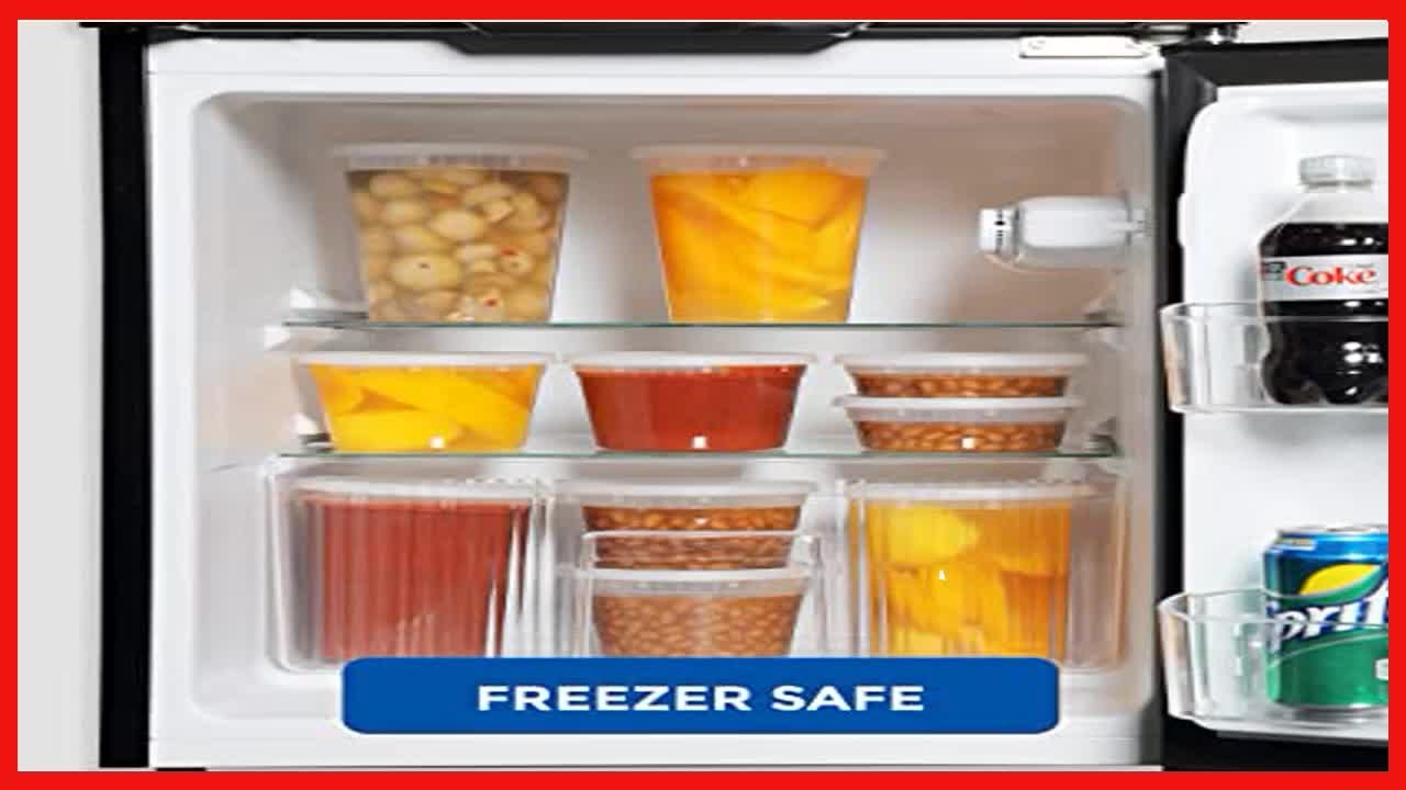 Freshware Food Storage Containers Plastic Deli Containers with Lids, Slime,  Soup, Meal Prep Containers | BPA Free | Stackable | Leakproof 