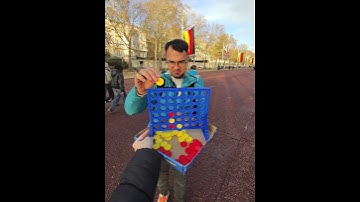 Playing random people at connect 4 #connect4 #game #public
