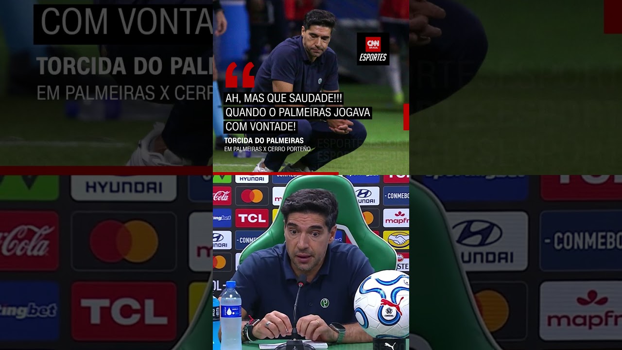 Abel Ferreira comenta críticas da torcida do Palmeiras após derrota na Libertadores | CNN ESPORTES