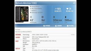 Motorola Milestone XT883 PRICE AND SPECIFICATION