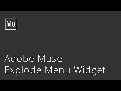 Adobe Muse Explode Menu Widget