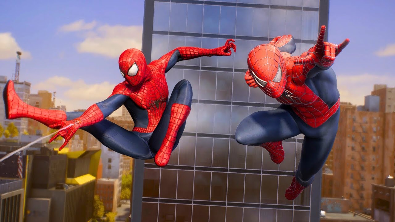 Костюмы Человека-паука из «Человека-паука 2» и Райми — модификация Marvel's Spider-Man 2.