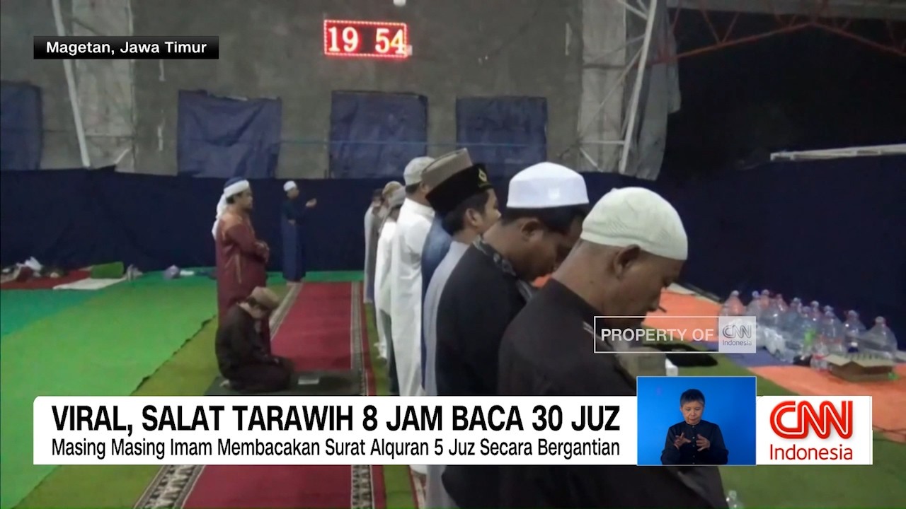 Viral, Salat Tarawih 8 Jam Baca 30 Juz