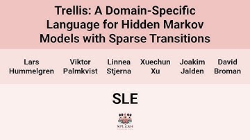 [SLE24] Trellis: A Domain-Specific Language for Hidden Markov Models with Sparse Transitions