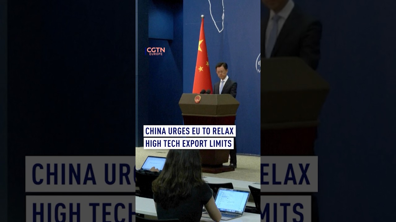 China's Foreign Ministry urges the EU to ease restrictions on high-tech product exports