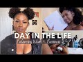 DAY IN THE LIFE of a Content Creator | Balancing Work + Business