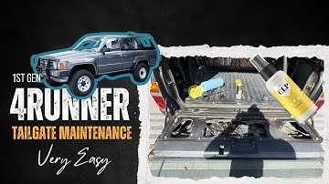 Service and disassembly of the 1st gen 4Runner tailgate and glass window