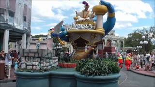 Celebrate a dream come true parade within main street usa, magic
kingdom, walt disney world may 2011 (hd 1080p) from visitor's point of
view — skip the lines...