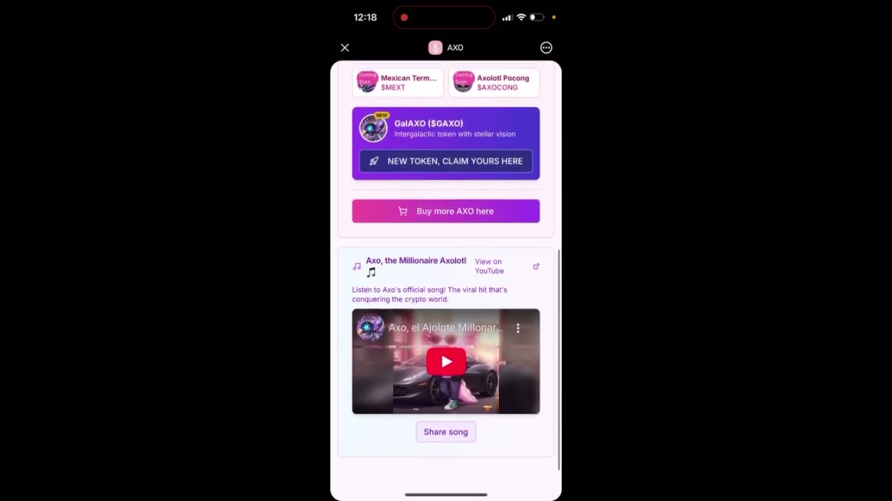 AXO app in World app - YouTube