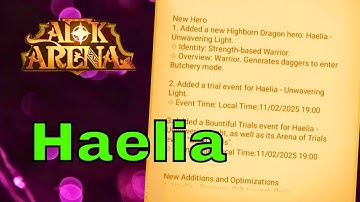 February 14 Patch Notes: Haelia! [DB AFK Arena]