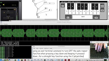 A Pure Data Morse Code Straight Key(PD patch) - turn OFF keyboard letter auto repeat with XSET
