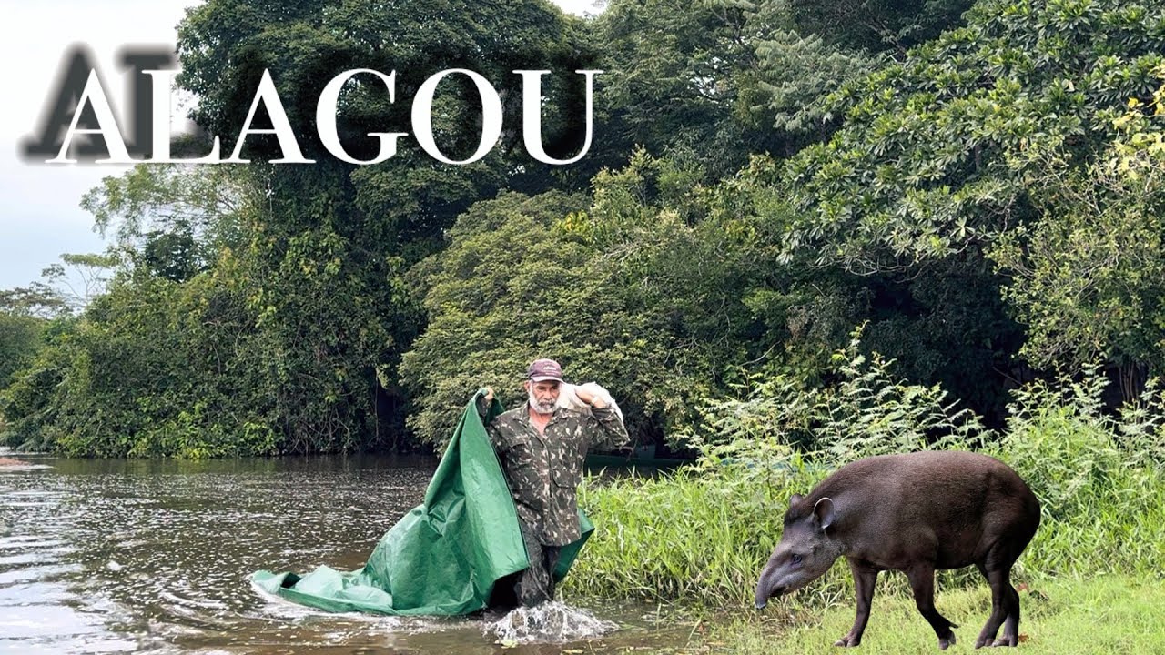 ALAGOU! Tive que ABANDONAR o ACAMPAMENTO durante a NOITE muita CHUVA o REPIQUETE foi grande