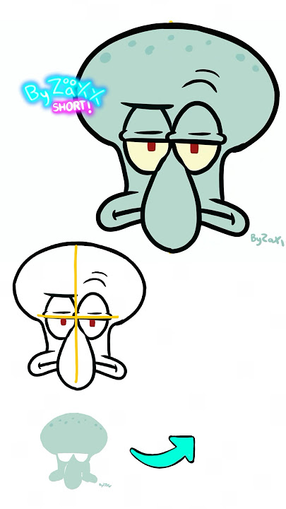 CÓMO DIBUJAR A CALAMARDO “BOB ESPONJA” | HOW TO DRAW SQUIDWARD TENTACLES #bobesponja #drawings