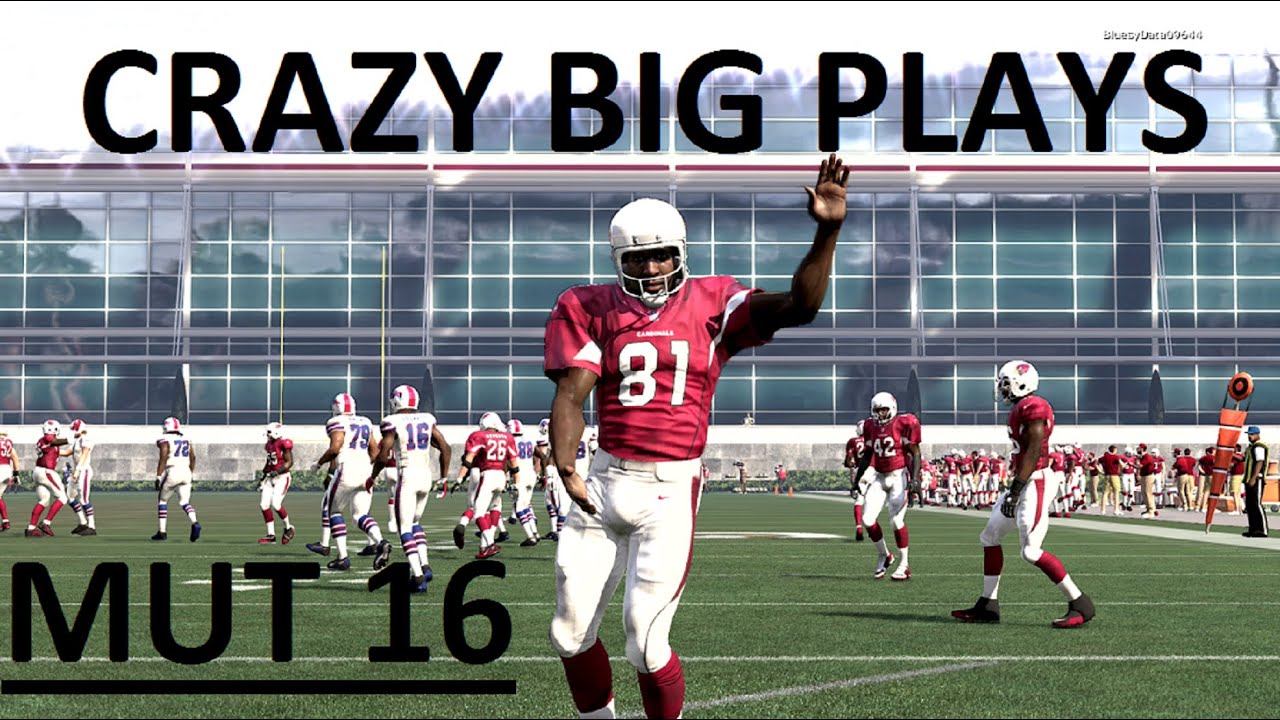 cRAZY BIG PLAYS - H2H gameplay  Madden 16 mut-