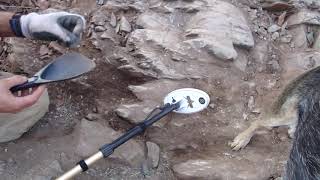 Natural silver nugget found prospecting for gold nuggets in Arizona