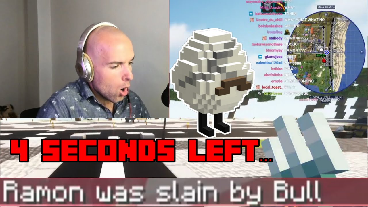 Рамон почти умирает навсегда в QSMP Minecraft