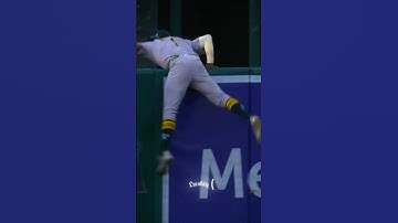 Denzel clarke makes a great catch to rob a home run! #mlb #shorts