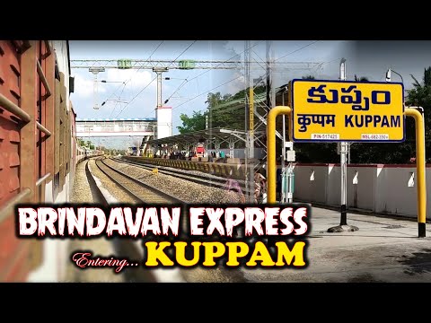 BRINDAVAN EXPRESS Entering... 'KUPPAM' | Travel Videos | Kaatrodu Pesu