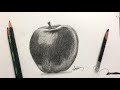 How to do Pencil shading on paper / Drawing Apple Full video