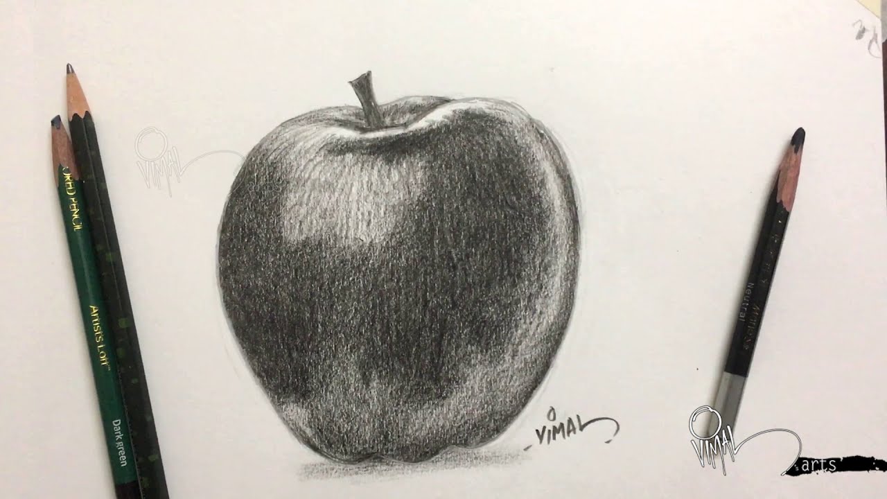 How To Draw An Apple. An Apple A day will keep the doctor… | by Green Cow  Land | Medium