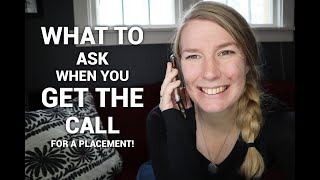 QUESTIONS TO ASK WHEN DSS CALLS ABOUT A FOSTER PLACEMENT