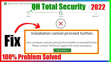 Fix Error Installation cannot proceed further QH Antivirus || QH Antivirus Installation Problems