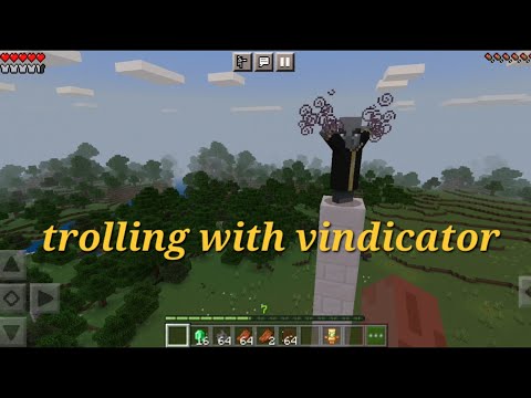 trolling with vindicator @minecraft #viral #minecraft