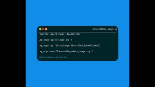 Python PIL - Enhance edges more in Image