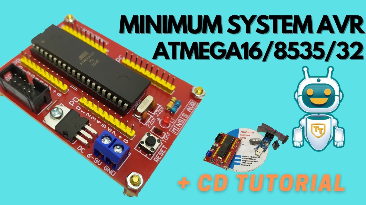 Minimum system AVR Atmega16 / development board mikrokontroler AVR