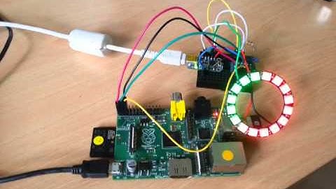 Pi + Trinket + Neopixel Ring via I2C