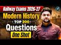 Railway Exams 2026 | Modern History One Shot | Important Questions | Jeet Rana Sir