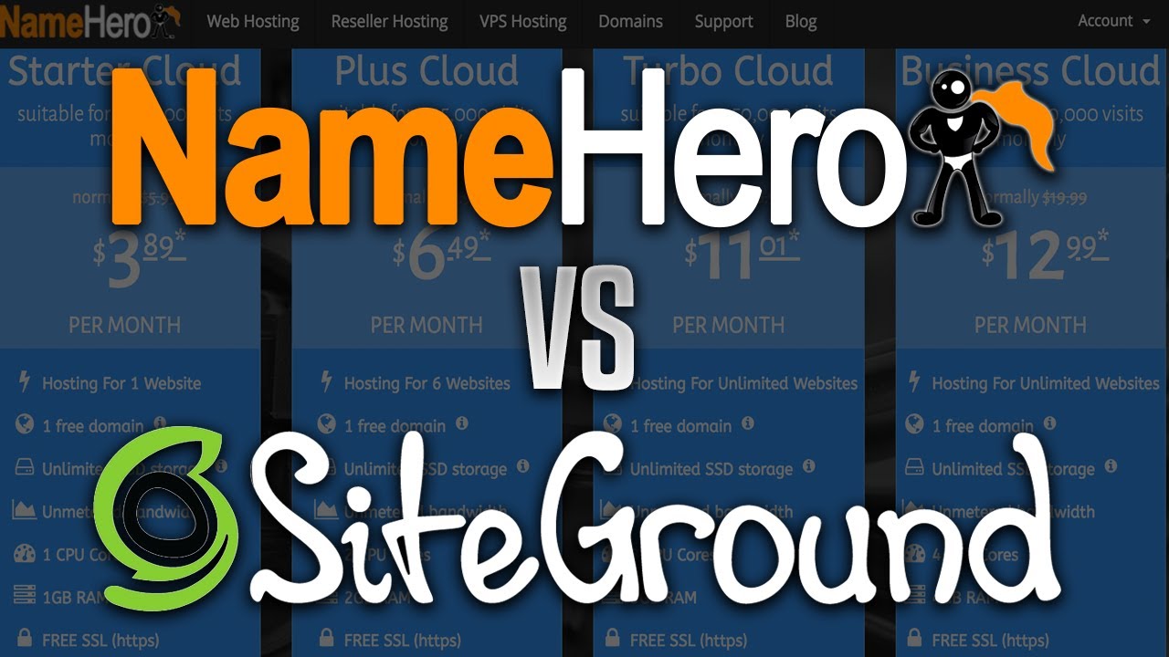 Namehero Vs Siteground Who Offers The Best Wordpress Web Hosting Images, Photos, Reviews