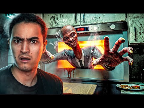 IS THE MONSTER REALLY COMING OUT OF THE MICROWAVE ??