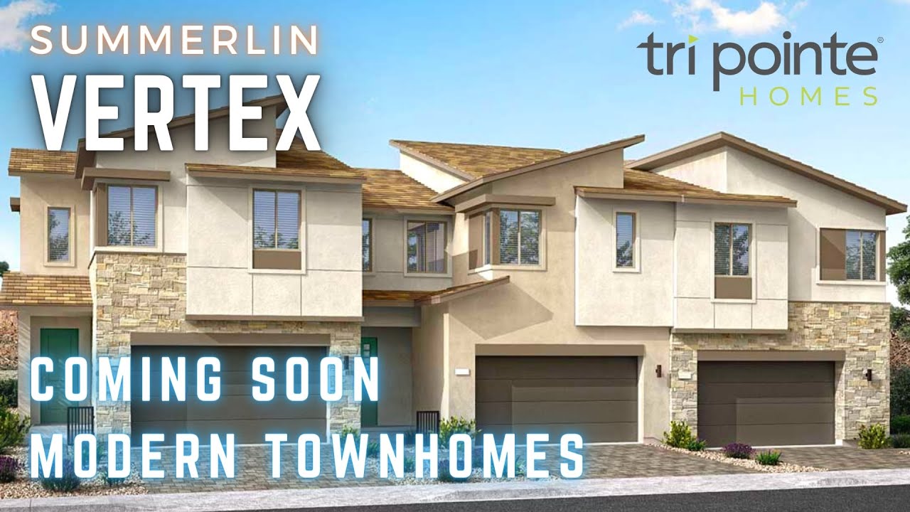 Coming soon! Vertex, Modern Townhomes For Sale by Tri Pointe Homes