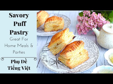Video: Puff Pastry Pie Nhân Thịt Băm
