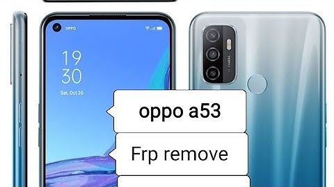 Oppo a53 frp lock remove unlocktool