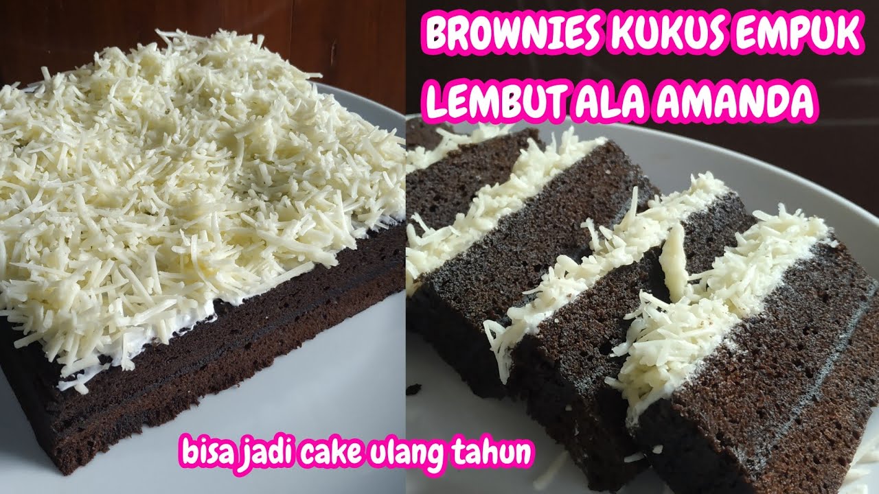 RESEP BROWNIES KUKUS LEMBUT EMPUK *Ala Amanda* Bisa takaran sendok