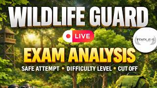Wildlife Guard Exam Ysis - Difficultly Level - Safe Attempt - Expected Cut Off